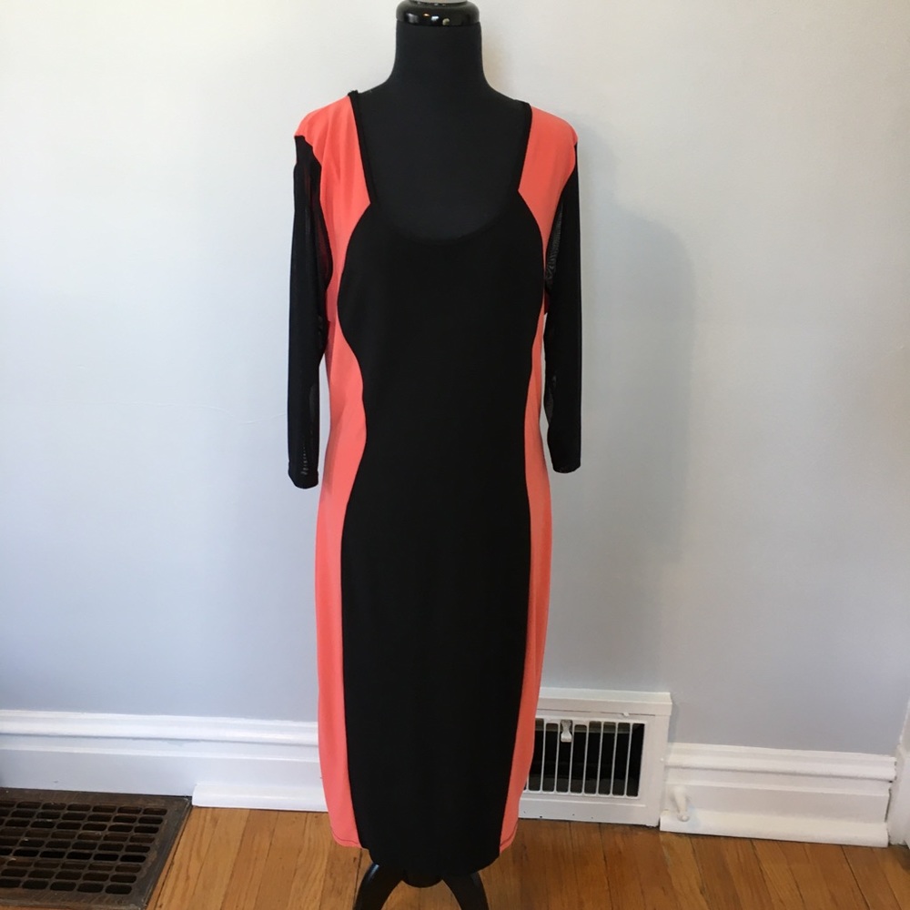 NWT Symphony Color Block Dress, 3XL